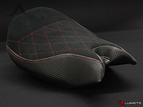 Luimoto Seat cover `Diamond Edition Comfort` black-red -