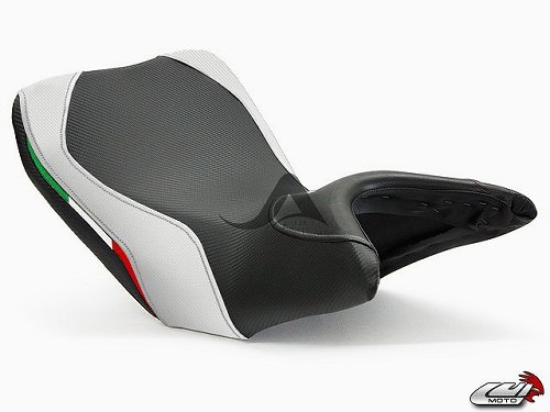 Luimoto Seat cover `Team Italia` white - Ducati 1200