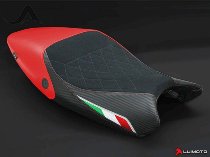 Luimoto Seat cover `Diamond Edition`, black-red - Ducati