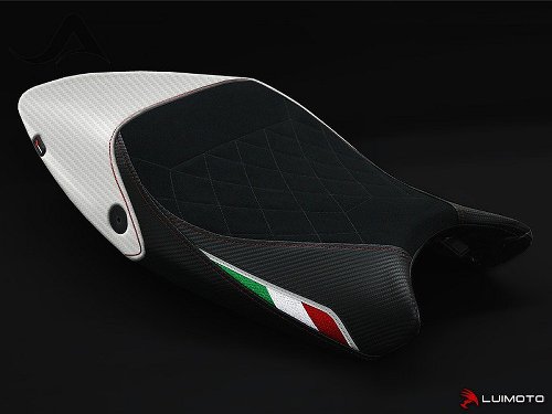 Luimoto Seat cover `Diamond Edition`, black-white - Ducati