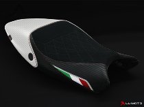 Luimoto Seat cover `Diamond Edition`, black-white - Ducati