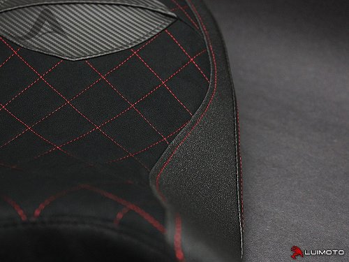 Luimoto Seat cover `Diamond Edition` black-red - Ducati 821,