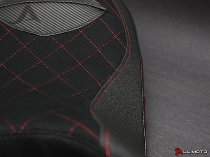 Luimoto Seat cover `Diamond Edition` black-red - Ducati 821,