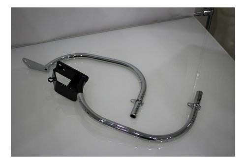 Moto Guzzi Crashbar kit, front, chrome with side stand mount