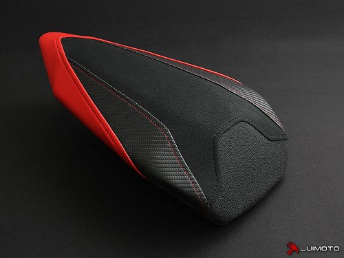 Luimoto Pillion seat cover `Veloce` red - Ducati 899