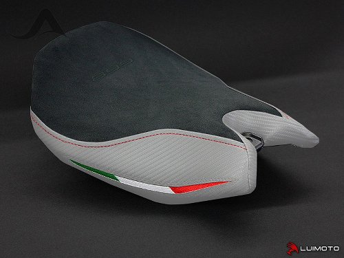 Luimoto Seat cover `Team Italia Performance` white - Ducati