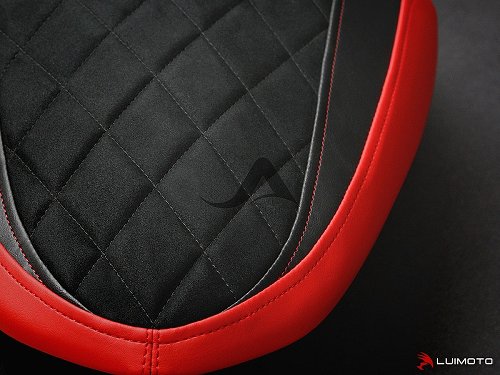Luimoto Seat cover `Diamond Edition` red - Ducati 821, 1200