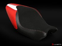 Luimoto Seat cover `Stripe` red-white - Ducati 821, 1200