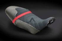 Luimoto Seat cover `Vintage Cafe` black-red - Moto Guzzi