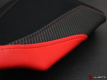 Luimoto Pillion seat cover `Veloce` black-red - Ducati 1299