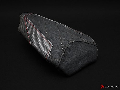 Luimoto Pillion seat cover `Diamond Edition` black - Ducati