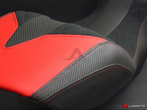 Luimoto Seat cover `Diamond Edition` red - Ducati 1200