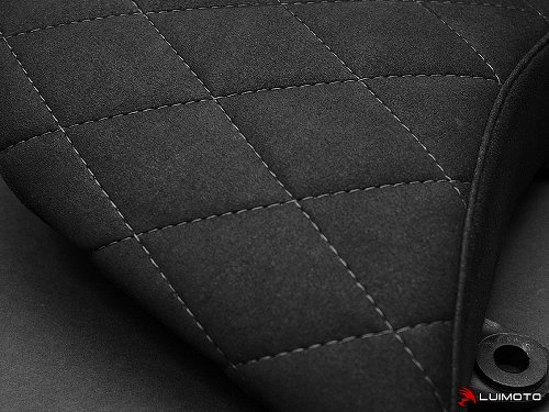 Luimoto Pillion seat cover `Diamond Edition` black - Ducati