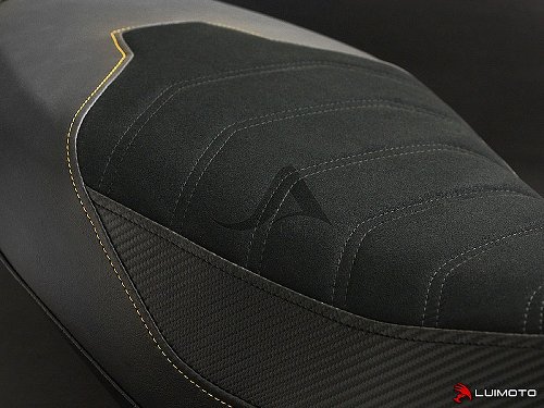 Luimoto Seat cover `Sport Cafe` black-yellow - Ducati 800