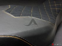 Luimoto Seat cover `Diamond Edition` black-yellow - Ducati