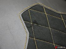 Luimoto Seat cover `Diamond Edition` black-yellow - Ducati