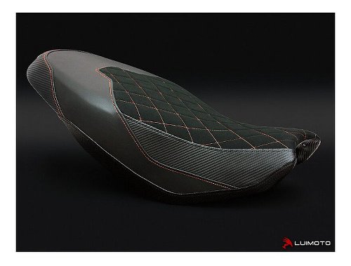 Luimoto Seat cover `Diamond Edition` black-orange - Ducati