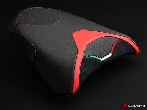 Luimoto Pillion seat cover `Team Italia` velours red -