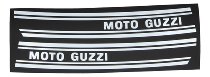 Moto Guzzi Fuel tank sticker kit right+left, white - V7 850