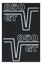 NML Moto Guzzi Aufklebersatz rechts/links Seitendeckel V7