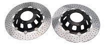 Moto Guzzi Brake disc kit front afloat , 300 mm, black