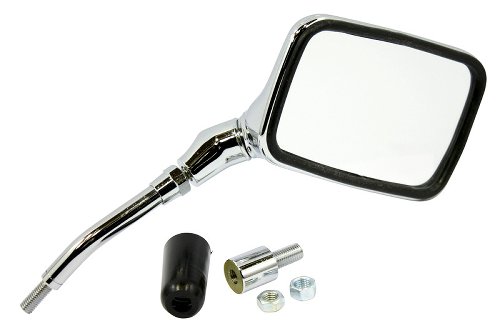 FAR Mirror square, chrome, right side - Moto Guzzi 1000 S,