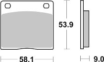 SBS Bremsbelag Street High Power Ceramic