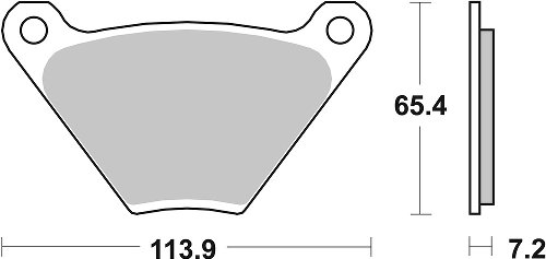 SBS Bremsbelag Street High Power Carbon