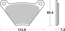 SBS Bremsbelag Street High Power Carbon