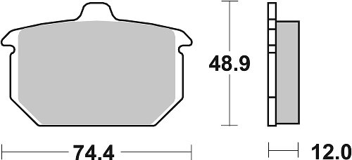 SBS Bremsbelag Street High Power Carbon