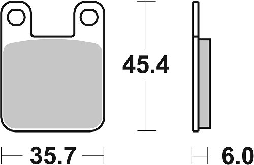 SBS Bremsbelag Street High Power Carbon