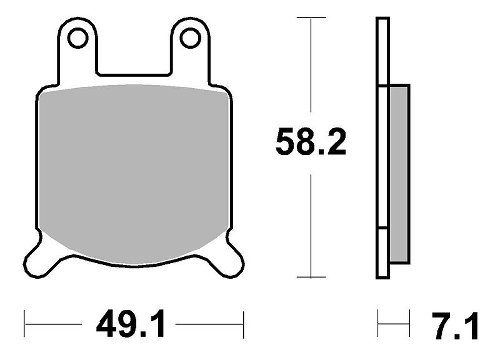 SBS Bremsbelag Street High Power Carbon