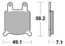 SBS Bremsbelag Street High Power Carbon