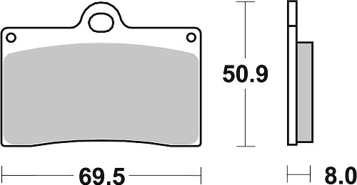 SBS Bremsbelag Street High Power Carbon