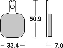 SBS Bremsbelag Street High Power Ceramic