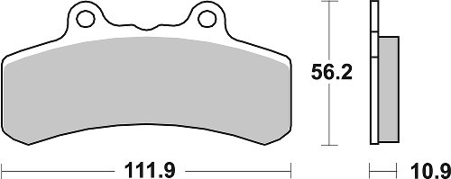 SBS Bremsbelag Street High Power Carbon