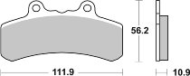 SBS Bremsbelag Street High Power Carbon