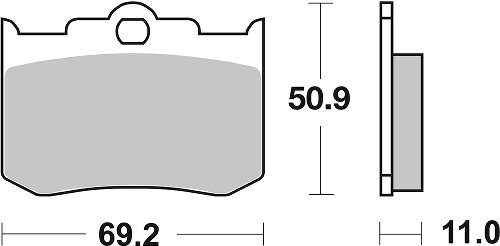 SBS Bremsbelag Street High Power Carbon