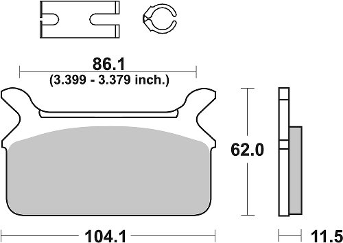 SBS Bremsbelag Street High Power Carbon