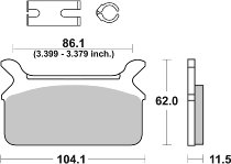 SBS Bremsbelag Street High Power Carbon