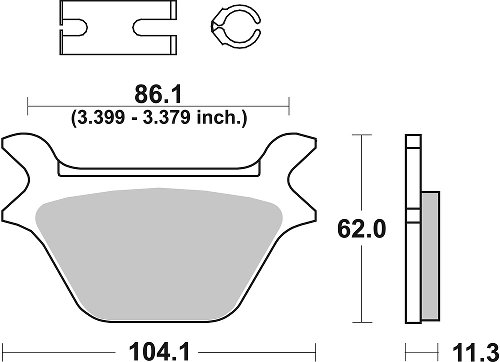 SBS Bremsbelag Street High Power Carbon