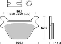 SBS Bremsbelag Street High Power Carbon