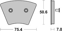 SBS Bremsbelag Street High Power Ceramic