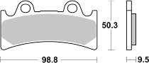 SBS Bremsbelag Street High Power Carbon