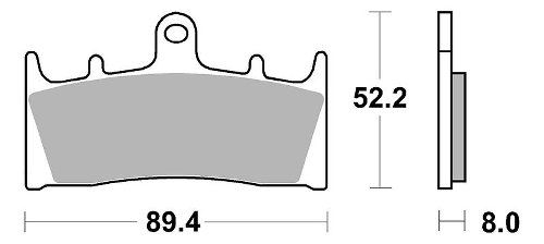 SBS Bremsbelag Street High Power Carbon