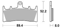 SBS Bremsbelag Street High Power Carbon