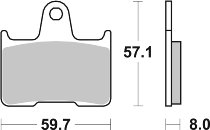 SBS Bremsbelag Street High Power Carbon