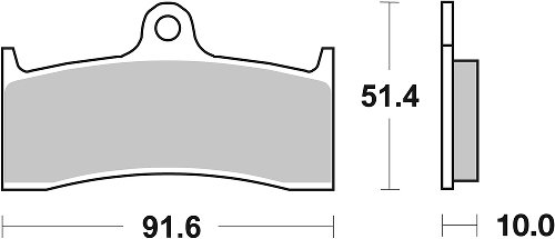 SBS Bremsbelag Street High Power Carbon