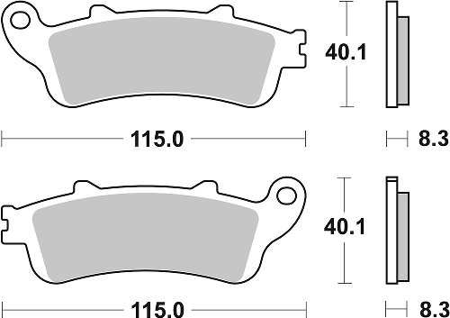 SBS Bremsbelag Street High Power Carbon