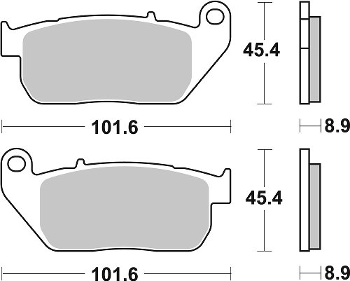 SBS Bremsbelag Street High Power Carbon